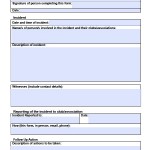 security guard incident report template