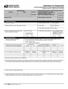 Download USPS Job Application Form | Fillable Adobe PDF wikiDownload