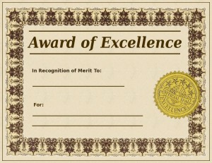 Download Award of Excellence Template wikiDownload