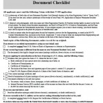 Document Checklist
