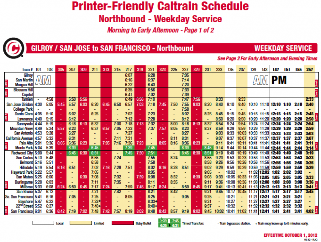 caltrain-weekday-schedule-northbound-wikidownload-wikidownload