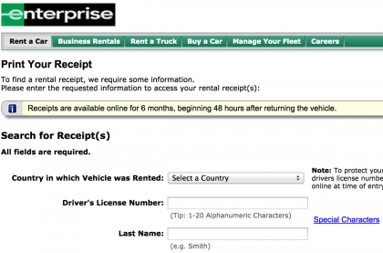 enterprise-car-rental-receipt-screenshot