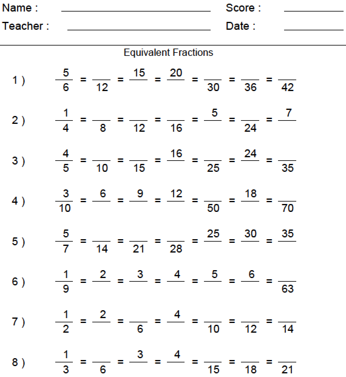 equivalent-fractions-worksheet - wikiDownload wikiDownload