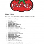 Fazoli's Menu Prices