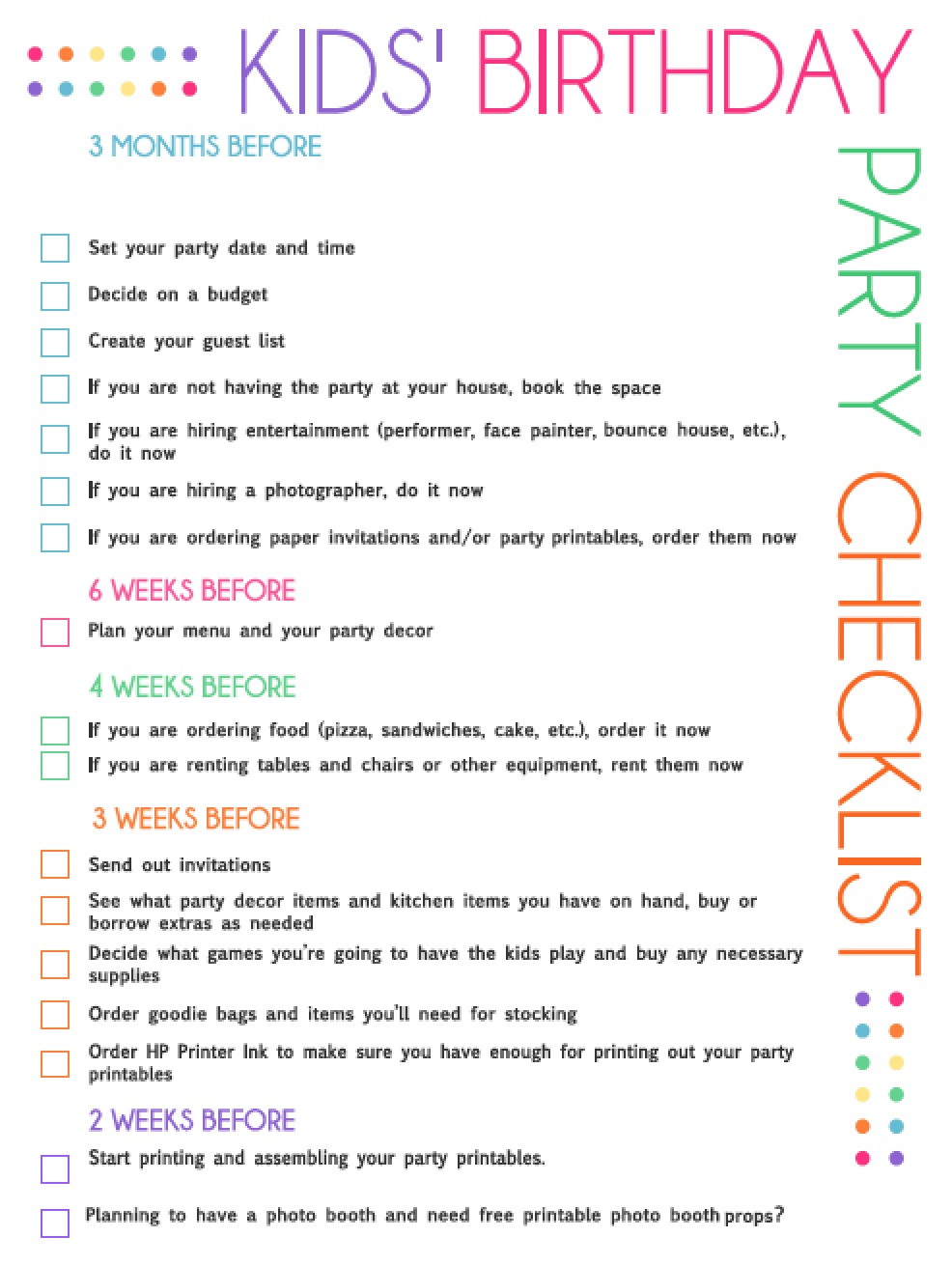 kids-birthday-party-checklist - wikiDownload wikiDownload