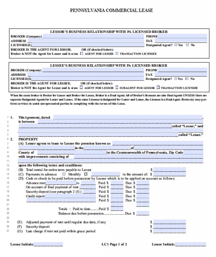 pennsylvania-commercial-lease-agreement - wikiDownload wikiDownload