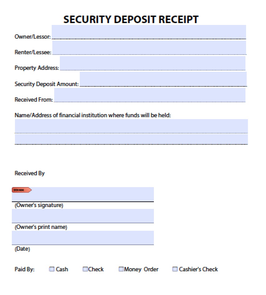 security-deposit-receipt-version-3 - wikiDownload wikiDownload