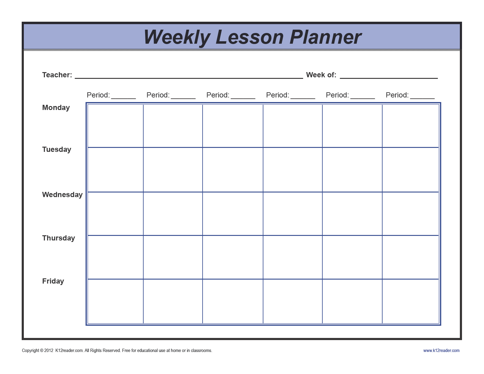 weekly-lesson-plan-template - wikiDownload wikiDownload